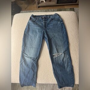 Old Navy Relaxed Fit Distressed Blue Jeans